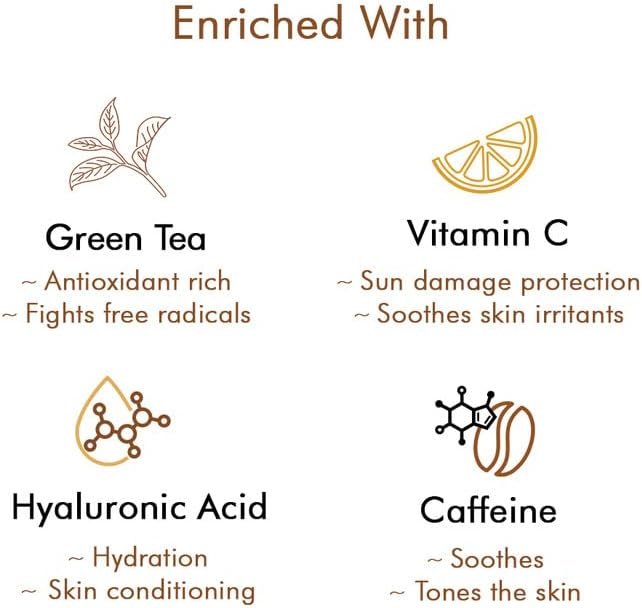 mCaffeine Skincare Kit for Women  Men with Vitamin C Face Serum, Face Wash  Face Scrub | Green Tea Detox Facial Kit with Free Makeup Pouch | Skincare Routine Kit for All Skin Types