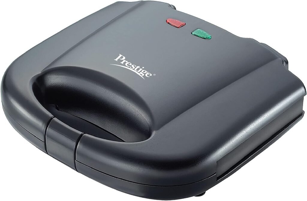 Prestige PGMFB 800 Watt Grill Sandwich Toaster with Fixed Grill Plates, Black