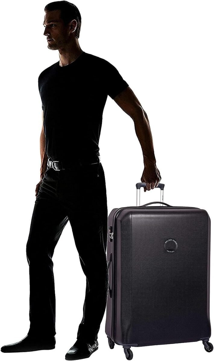 Misam ABS 66 cms Black Hardsided Medium Luggage