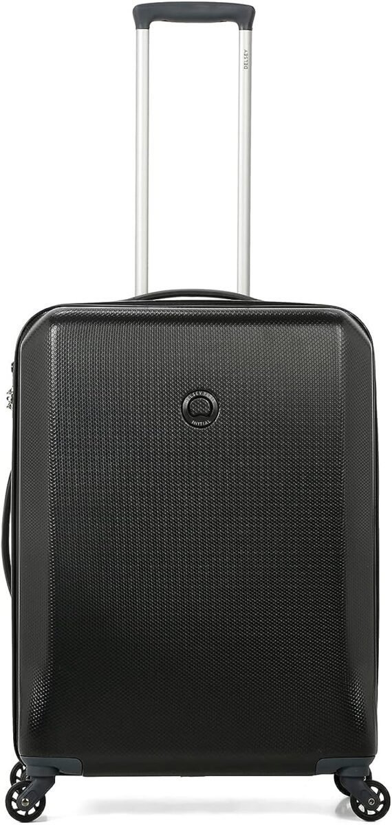 Misam ABS 66 cms Black Hardsided Medium Luggage