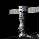 (Oct. 4, 2023) --- The Roscosmos Progress 84 cargo craft is pictured docked to the International Space Station's Poisk module.