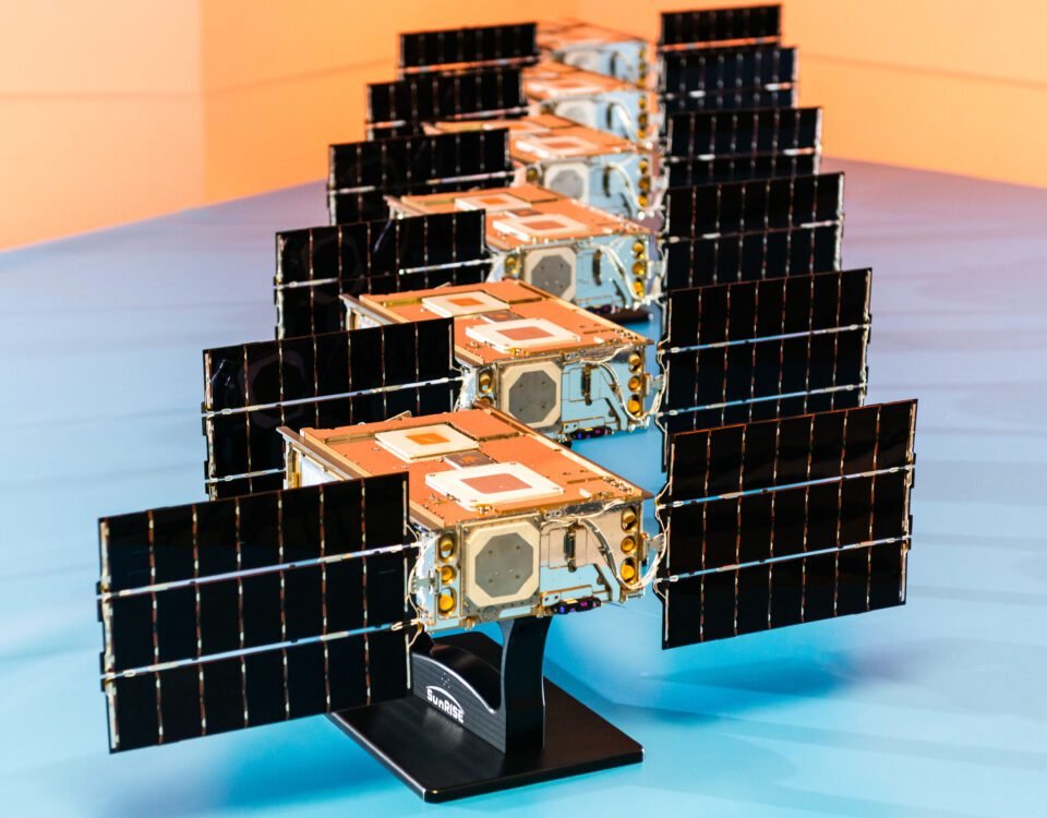 The six satellites that make up NASA’s SunRISE mission